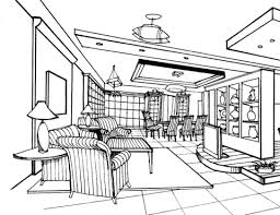 All the lines are already filled in in black! Large Living Room Coloring Page Free Printable Coloring Pages 1623241 Png Images Pngio