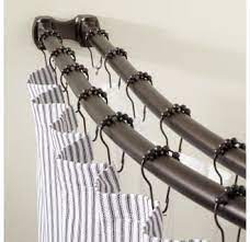 Oil Rubbed Bronze Shower Curtain Rods Double Shower Curtain Double Shower