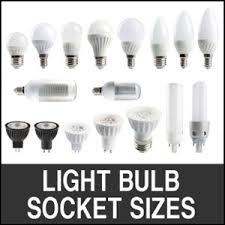 The size of the bulb base appears right next to the base style on the packaging in the form of a number. Light Bulb Socket Sizes W Charts Garage Tool Advisor