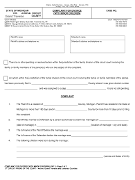 Divorce In Michigan Fill Out And Sign Printable Pdf Template Signnow