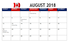 Maybe you would like to learn more about one of these? August 2018 Calendar Canada Public Holidays Calendar Holidays And Events National Aviation Day
