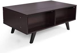 Pull out the apron and you have a small drawer in your hands. Jaxsunny Lift Top Coffee Table 39 5 Modern Living Room End Table With Hidden Compartment Storage Shelf Home Kitchen Coffee Tables Ohmychalk Com