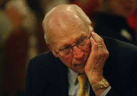 Talk of the town: At John Wold's birthday party, Liz, Mike and Dick  celebrate