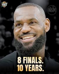 Lebron James consecutive finals record