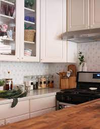 Here S The Best Most Budget Friendly Way To Give Your Kitchen A Makeover In 2020 Removable Wallpaper Kitchen Diy Kitchen Backsplash Renters Kitchen
