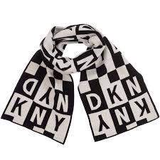 Black And White Scarf Png Girls And Boys Black And White Checked Logo Scarf By Dkny Knitted In A Soft Viscose Blend It Is Stylish And Cosy All In One With Images Checked Scarf Scarf Logo
