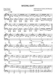 Gaullin Moonlight Sheet Music For Piano Pdf Piano Easy Piano Sheet Music Sheet Music Printable Sheet Music