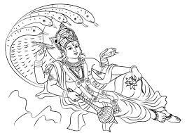 The protector and lover of peace, lord vishnu. Lord Vishnu Coloring Pages Coloring Pages Blog Role