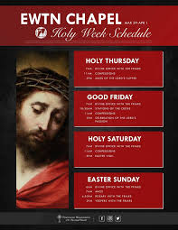 Allow me to answer with the following five traditional steps for making a good confession and then add two steps of my own. Ewtn Chapel Holy Week Schedule Mfva Franciscan Missionaries Of The Eternal Word