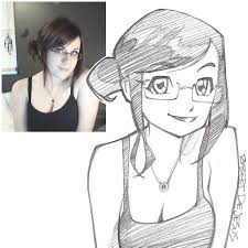 Anime Characters From Real People By Robert De Jesus Photo To Cartoon Cartoon Sketches Portrait Cartoon