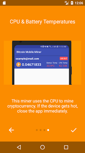 Once we have the app we are s. A Mobile Bitcoin Miner Really