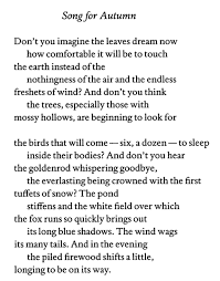 Song For Autumn Mary Oliver Mary Oliver Poems Mary Oliver Quotes Mary Oliver