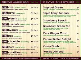 Juice Smoothie Bar Menu Juice Bar Interior Juice Bar Menu Juice Bar