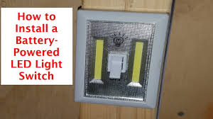 How To Install A Battery Operated Led Light Switch Youtube