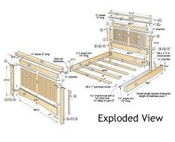 Arts And Crafts Bed Exploded View Woodworking Plans Toys Bed Woodworking Plans Diy Furniture Plans