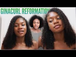 This works as a great relaxer for texturized, colored, and permed hair. Ginacurl Reformation On Natural Kinky Hair Curly Perm Youtube