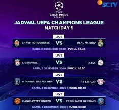 Jadwal Sctv Malam Ini Dan Besok Ada Ucl Dan Uel Gratis
