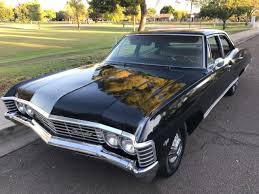 1967 Chevy Impala Four Door Supernatural Black Hunter Baby In 2020 Chevy Impala Impala Car 1967 Chevy Impala