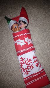 2 Elves Can Fit In A Sleeping Bag Elf On The Shelf Elf On The Shelf Elf Holiday Decor