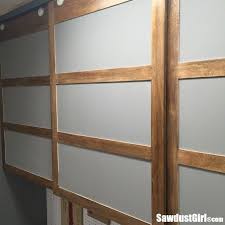 Easy Diy Sliding Doors For Cabinets Sawdust Girl Diy Sliding Door Diy Cabinet Doors Sliding Cabinet Doors