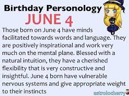 Birthday Personology June 4 Sun Gemini Ruling Planet Uranus I Think To Think Not To Be Thought Full O Birthday Personality Numerology Numerology Life Path