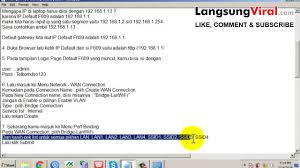 Type 192.168.1.1 (the default ip to. Catatan Settingan Ap Zte F609 May 2017 Ssid1 Zte D306fc Ap Warkop Salira Puteri Youtube