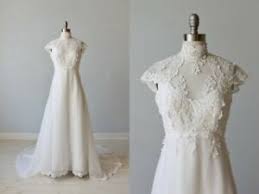 Hochzeitskleider 80er jahre mode der 50er 60er 70er. Brautkleid Aus America Vintage 70er Gr 34 36 Top Romantisch Ebay
