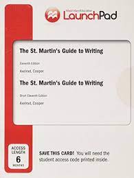 Torrent downloads » search » the st martin s guide to writing. 9781319030261 Launchpad For The St Martin S Guide To Writing Six Month Access Abebooks Axelrod Rise B Cooper Charles R 1319030262