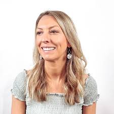 Elizabeth Cork + Hexagon Earrings- Hibiscus