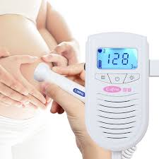 Cofoe Fetal Doppler Ultrasound Baby Heartbeat Detector Home Pregnant Doppler Baby Heart Rate Monitor Pocket Doppler Monitor 3 0m Baby Heartbeat Baby Heart Rate Monitor Fetal Doppler