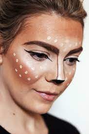 25 Amazingly Easy Deer Halloween Makeup Ideas To Try This Year Happy Halloween Day Deer Makeup Deer Halloween Makeup Halloween Makeup Diy