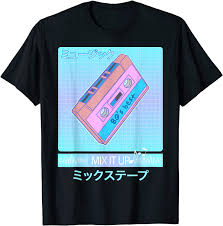 5 out of 5 stars. Buy Mix Tape 80s Japanese Otaku Aesthetic Vaporwave Art T Shirt Online In Uae B07pc4xmj7