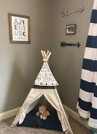 Teepee And Arrows Navy Blue Adventure Archery Arrow Nursery Decor For Our Grandson Nursery Room Boy Adventure Nursery Boy Woodland Nursery Boy