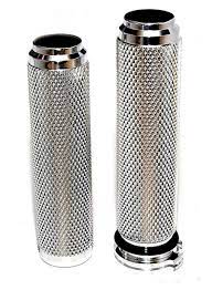 Harley Grips Chrome Diamond Knurled For Bobbers Choppers Vintage Classics Cable Motorcycles Harley Vintage Custom Harleys Custom Motorcycle Helmets