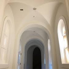 Hallway going to kitchen featuring groin vaulted arched ceiling (similar to rib vault ceiling) and wrought iron double doors. 51 Groin Vault Ideas In 2021 Vaulting Ceiling Architecture Details