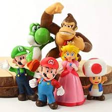 The large candle is perfect for the center of th. Buy 6 Pcs Super Mario Brothers Figures Set Children S Toy Mario Cake Decorations For Birthday Party Supplies Online In Indonesia B0928ts84w