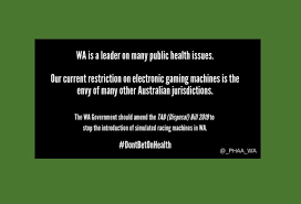 Health Warnings Over Wa S Plans To Introduce Pokies By Stealth Croakey