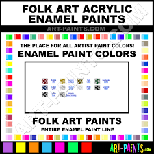 Folk Art Acrylic Enamel Paint Colors Folk Art Acrylic