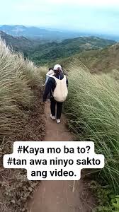 #Kaya mo ba ito?, #sobrang hangin, #kapit lang katapat, #hikingchallenge ,  Melissa Oler Carpe Diem Adventures @highlight  #followersreelsfypシ゚viralシfypシ゚viralシalシ #fbyシvideo #fbstarsender ...