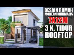Desain rumah 5x12 3 kamar tidur dengan rooftop. Desain Rumah 7x12m 3 Kamar Tidur Dan Rooftop Imaginarsitek Youtube Rumah Desain Rumah Desain Rumah Modern