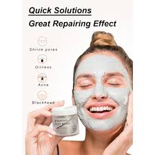 Flora Ruby Clay Mask Deeply Cleanse Nourishes Remover Excess Oil Moisturize  Anti Acne Clarifying Green Tea Clay Mask