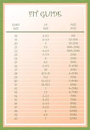 Kid Shoe Size Chart Us Europe Kids