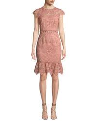 Saylor Joah Scalloped Lace Dress Designer Cocktail Dress Dresses Lace Dress