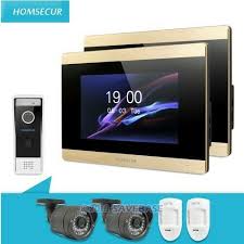 Ebay Sponsored Homsecur 7 Kit Interphone Video Entree Securite Camera Noire Pour Maison Appt Interphone Securite Camera