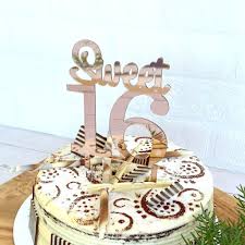 Now you can, select from many cake and decorations options then you can print your creations and show it to your friends. Rose Gold Mirror Sweet 16 Birthday Cake Topper Online Party Supplies