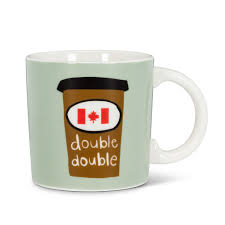 Must Have For Every Canadian Double Double Mug By Abbott Collection Available At Twisted Goods Mugs Porcelain Mugs Gift Store