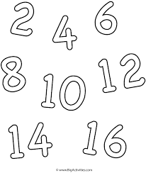 Little blocks with big ideas, having a ton of number fun. Even Numbers Coloring Page Numbers