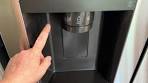 LG fridge ice water dispenser / how to select or change ...