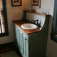 Joining older bath furniture with new units is common in many of these graces. Small Log Cabins Bathroom Ideas Houzz