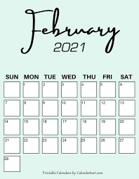 They are ideal for use as a spreadsheet calendar planner. Cute Free Printable February 2021 Calendars 6 Pretty Designs Calendarkart In 2021 Printable Calendar Template Monthly Calendar Printable Calendar Printables